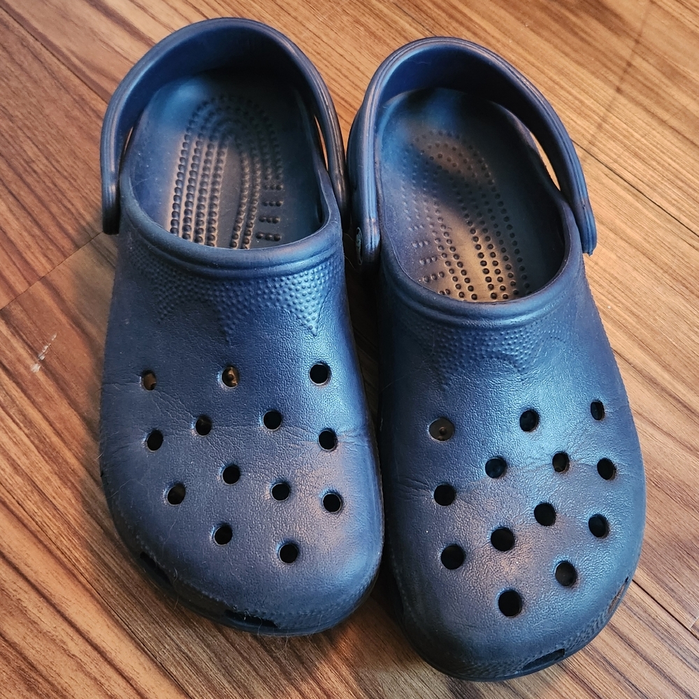 Navy Blue Crocs
